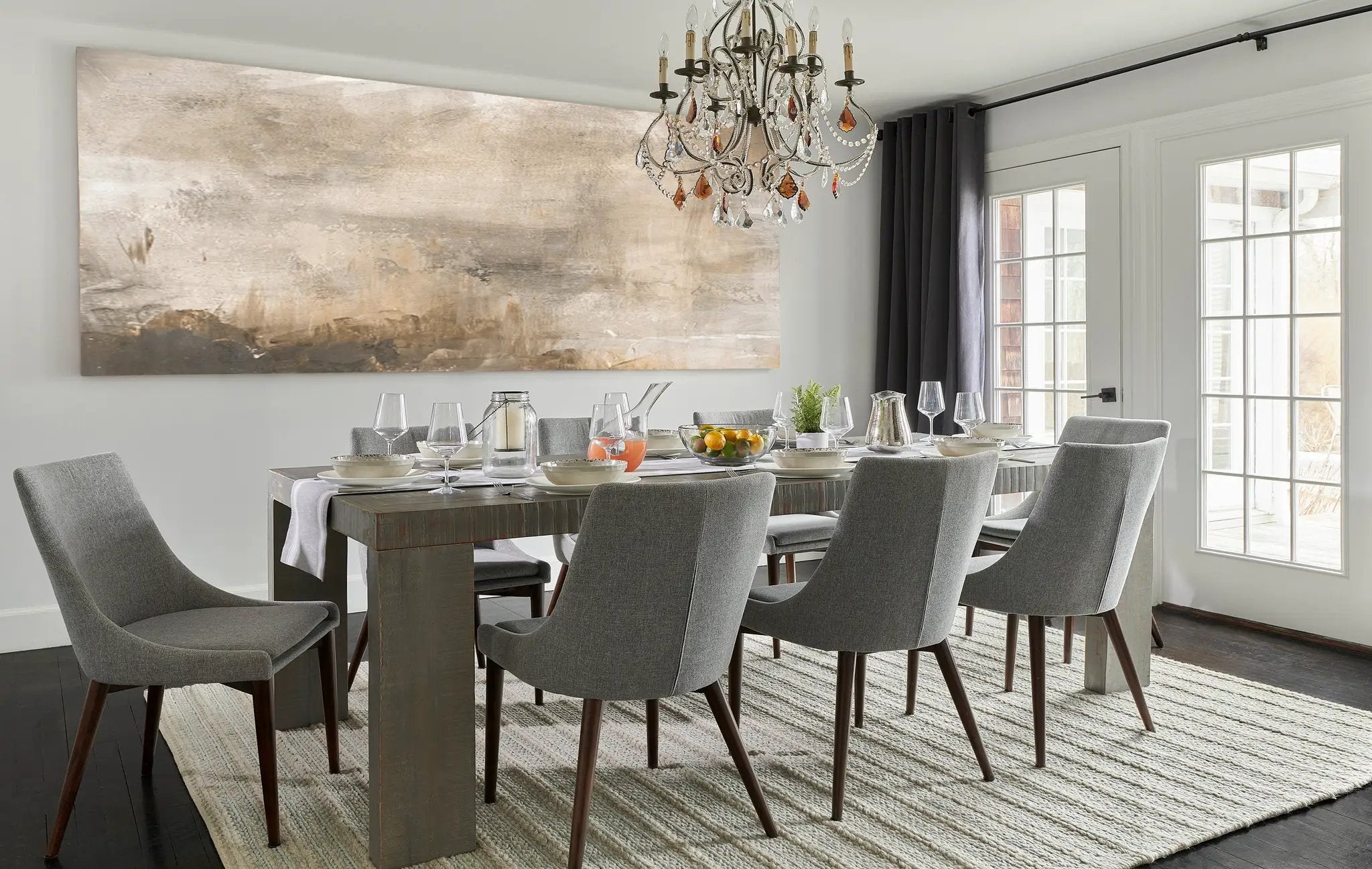Andes AND-4 Light-Gray Area Rug by Momeni