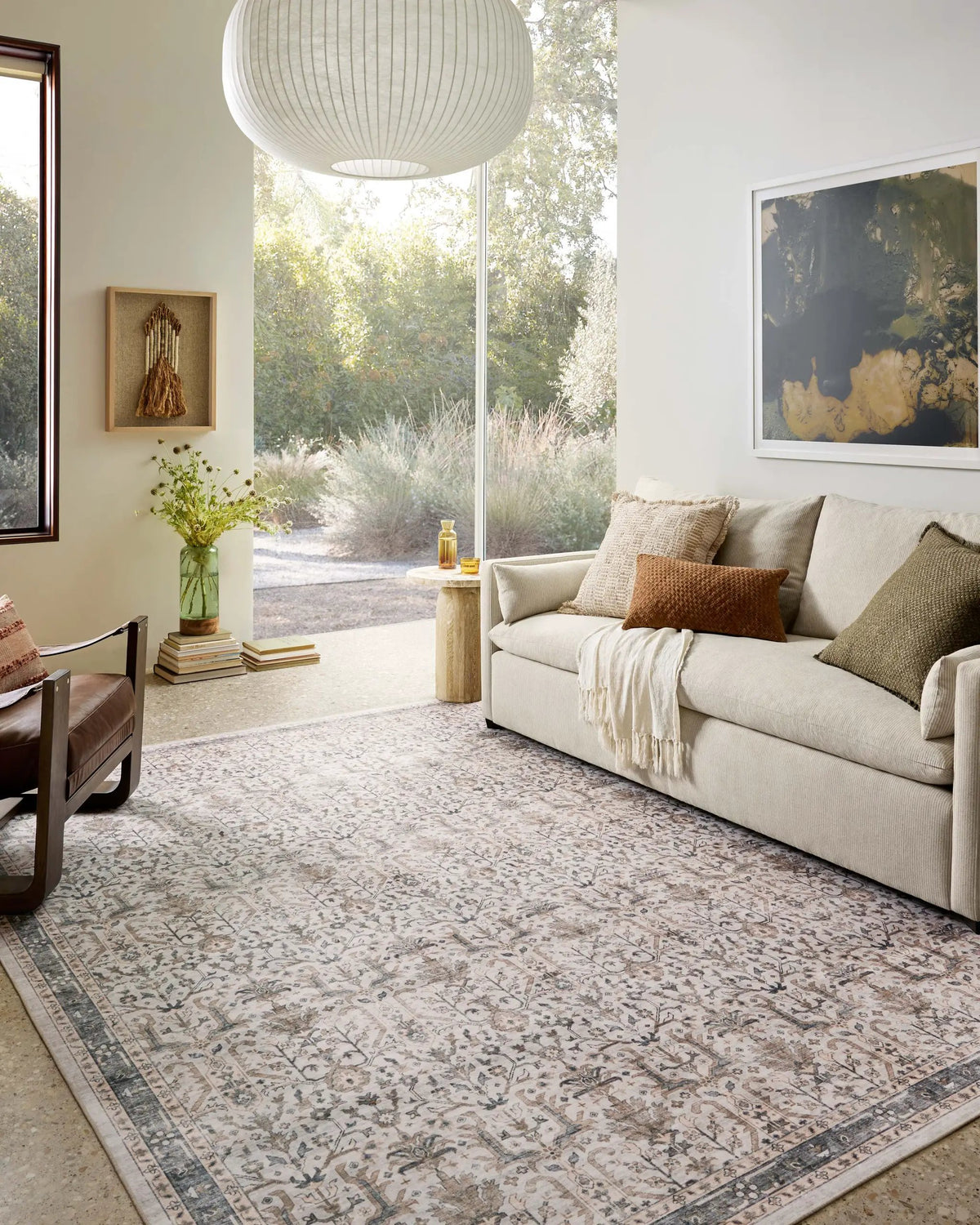Anniston ANS-01 Ivory / Stone Area Rug by Loloi