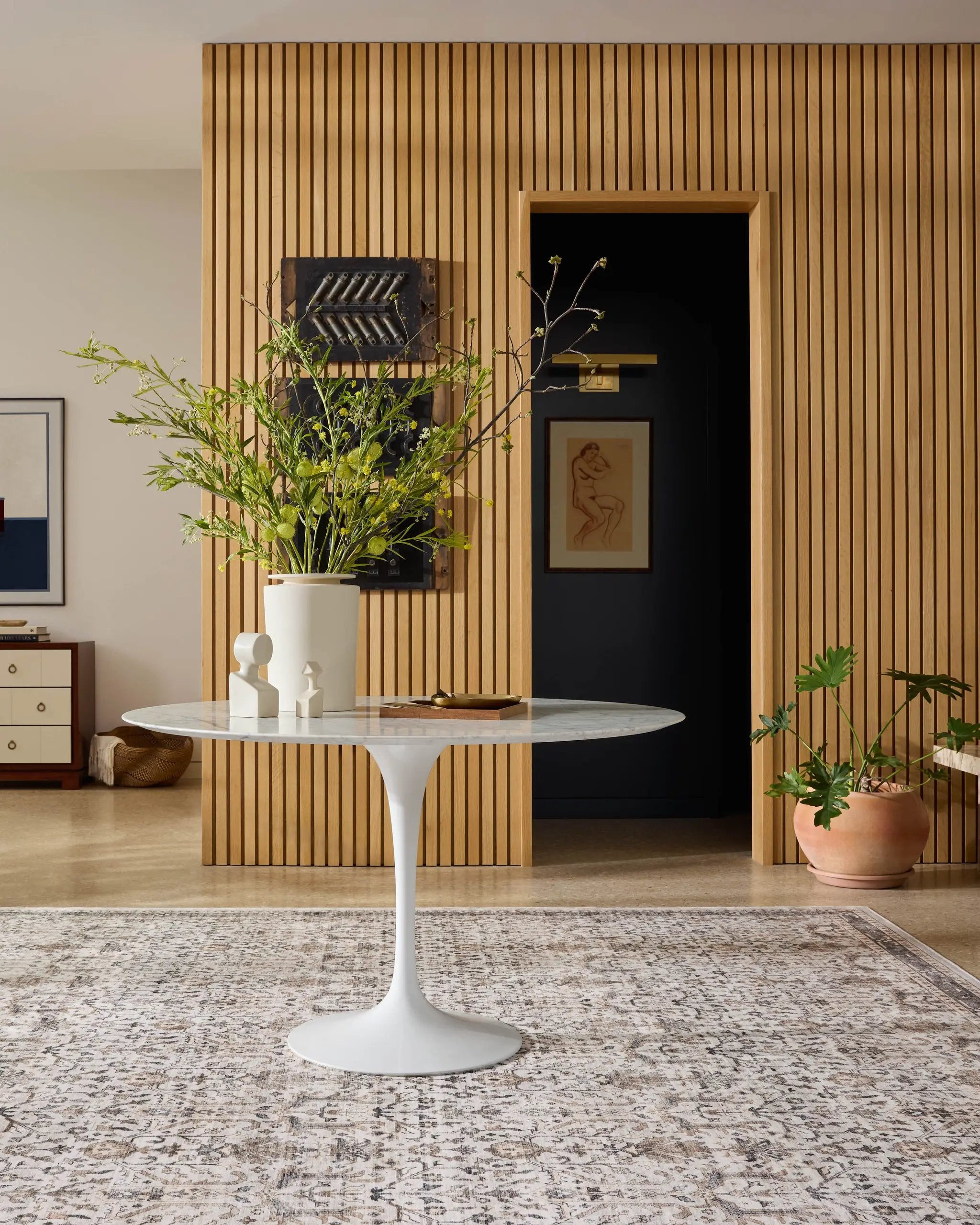 Anniston ANS-01 Ivory / Stone Area Rug by Loloi