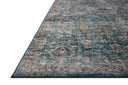The Anniston ANS-02 Lagoon / Natural Area Rug is a power-loomed polyester area rug that radiates tranquil lagoon and warm natural charm and traditional and distressed elegance