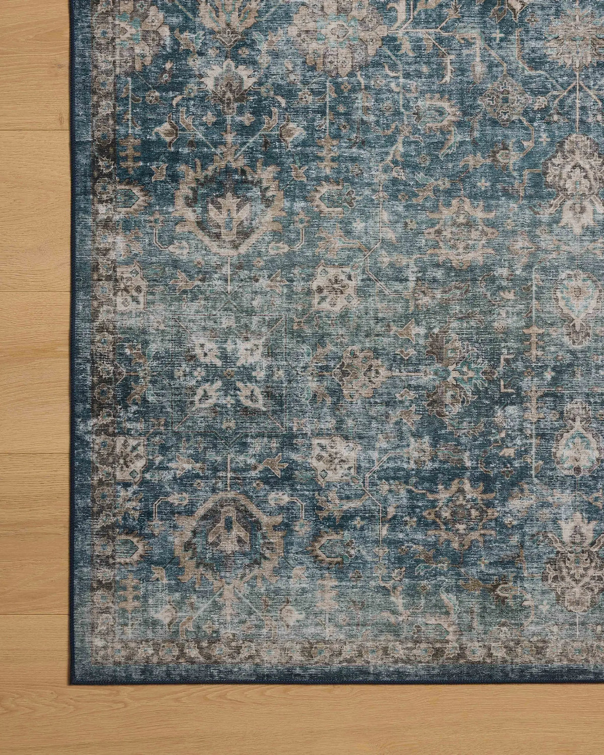 Anniston ANS-02 Lagoon / Natural Area Rug by Loloi