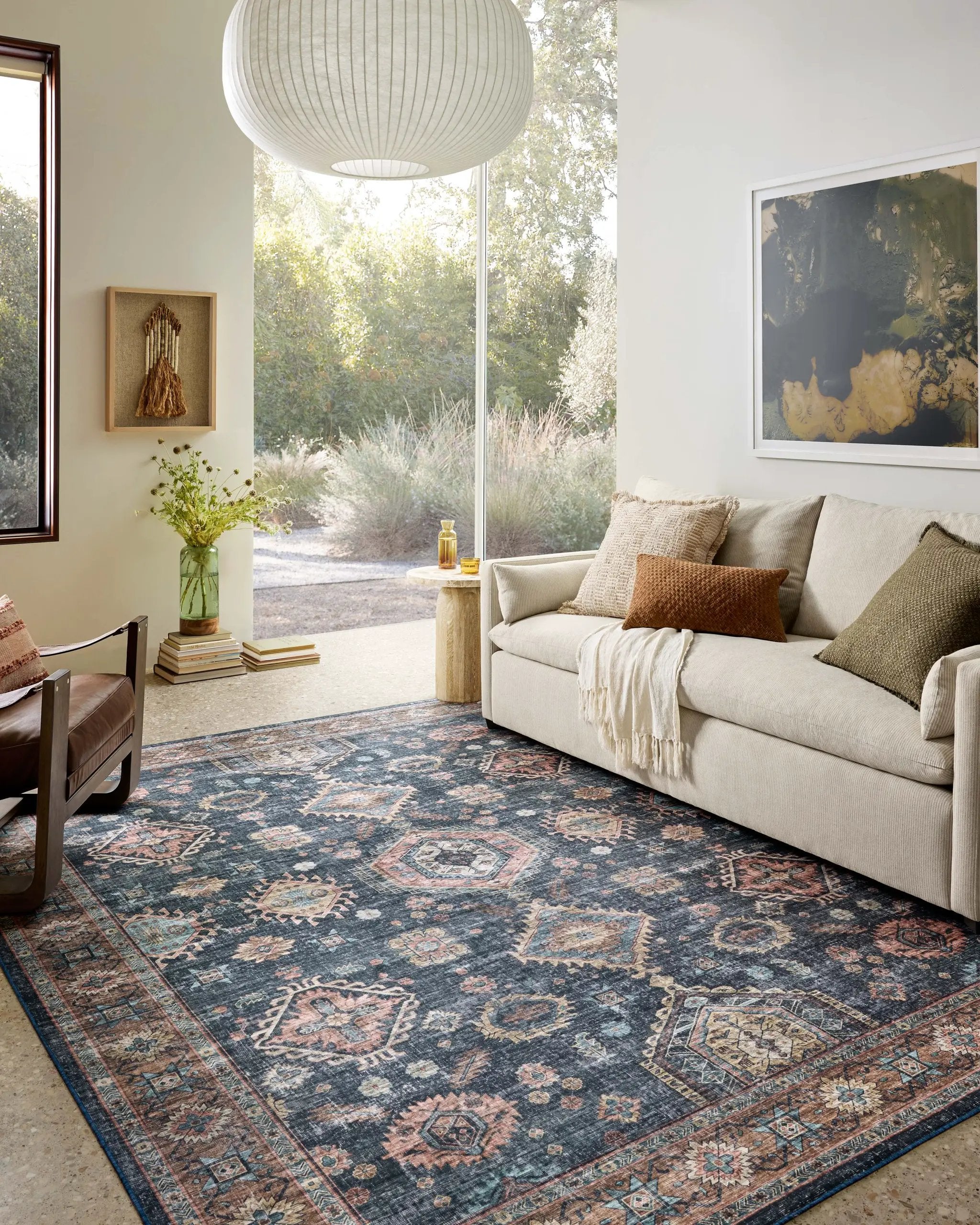 Anniston ANS-03 Denim / Sunset Area Rug by Loloi