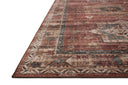 The Anniston ANS-04 Spice / Multi Area Rug showcases spirited spice and vibrant multi-toned tones in a power-loomed polyester area rug with traditional and distressed style