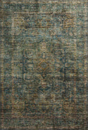 Featuring tranquil lagoon and vibrant multi-toned hues and traditional and distressed detail, the Anniston ANS-05 Lagoon / Multi Area Rug is a power-loomed polyester area rug for any room
