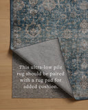 The Anniston ANS-02 Lagoon / Natural Area Rug is a power-loomed polyester area rug that radiates tranquil lagoon and warm natural charm and traditional and distressed elegance