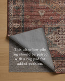 The Anniston ANS-04 Spice / Multi Area Rug showcases spirited spice and vibrant multi-toned tones in a power-loomed polyester area rug with traditional and distressed style