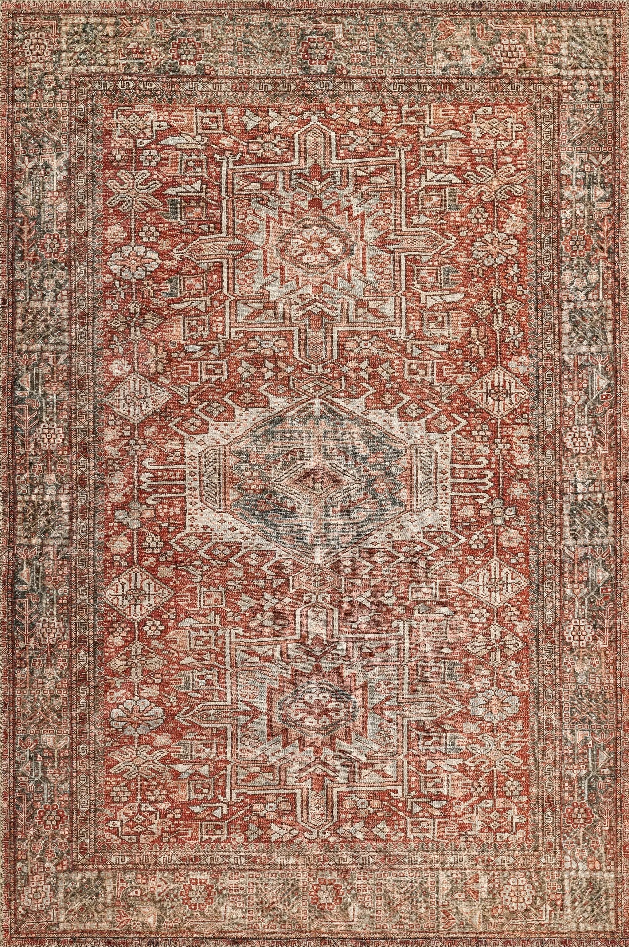 Ariana ARI-2 Red Area Rug by Momeni