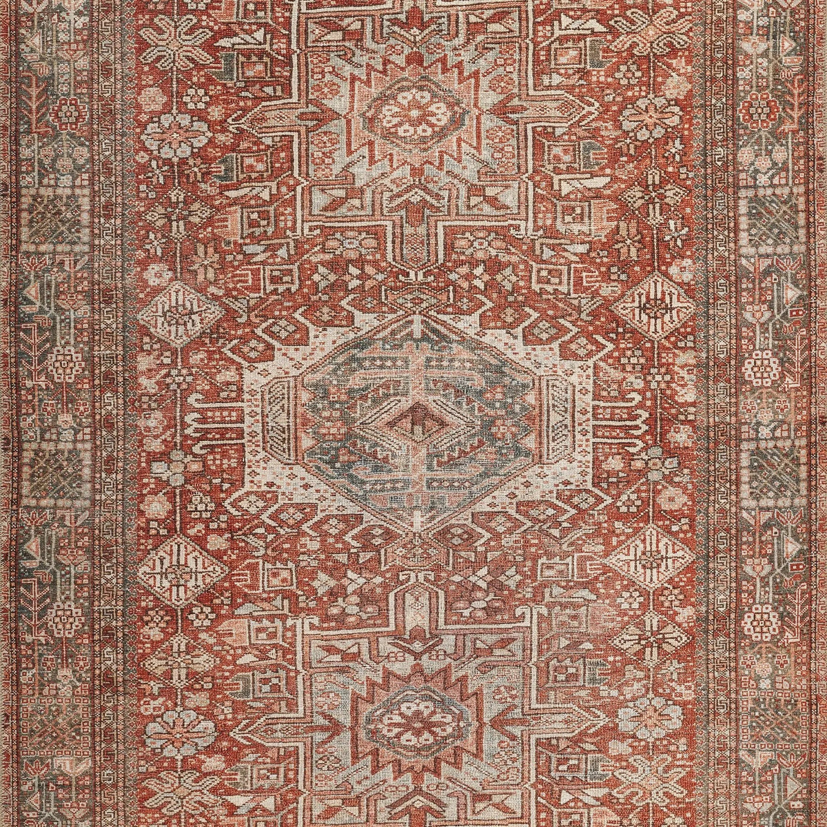 Ariana ARI-2 Red Area Rug by Momeni