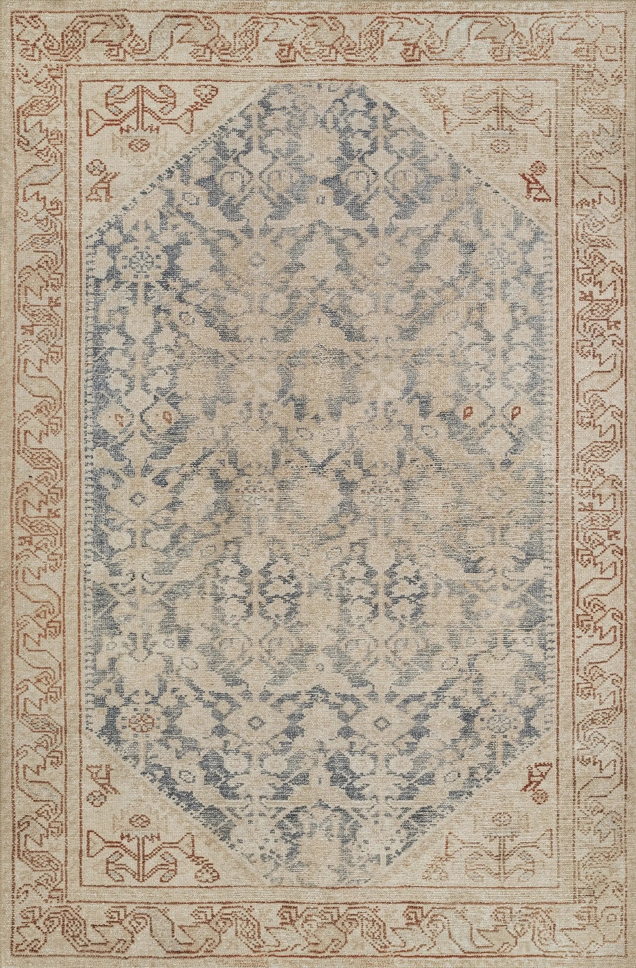 Ariana ARI-5 Blue Area Rug by Momeni