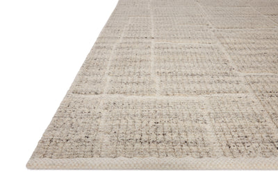 Featuring gentle dove hues and contemporary detail, the Asha ASA-01 Dove Area Rug is a hand-loomed wool and cotton area rug for any room