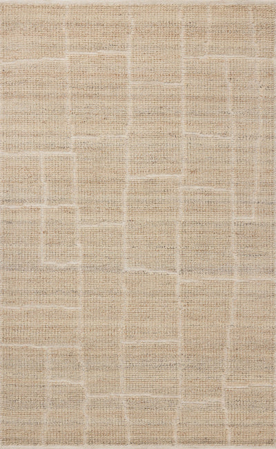 A hand-loomed wool and cotton area rug with contemporary flair in warm natural tones, the Asha ASA-01 Natural Area Rug anchors any room