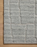 The Asha ASA-01 Sky Area Rug pairs breezy sky-blue tones and contemporary patterns in a hand-loomed wool and cotton area rug