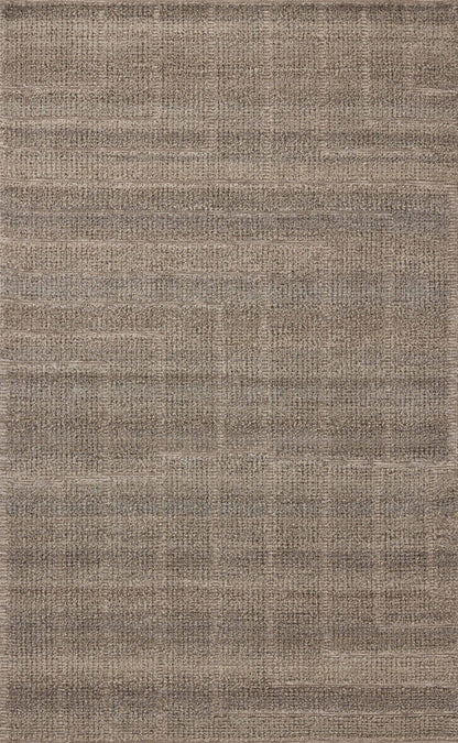 Crafted as a hand-loomed wool and cotton area rug, the Asha ASA-02 Bark Area Rug brings grounded bark warmth and contemporary character to your space