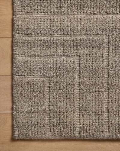 Crafted as a hand-loomed wool and cotton area rug, the Asha ASA-02 Bark Area Rug brings grounded bark warmth and contemporary character to your space