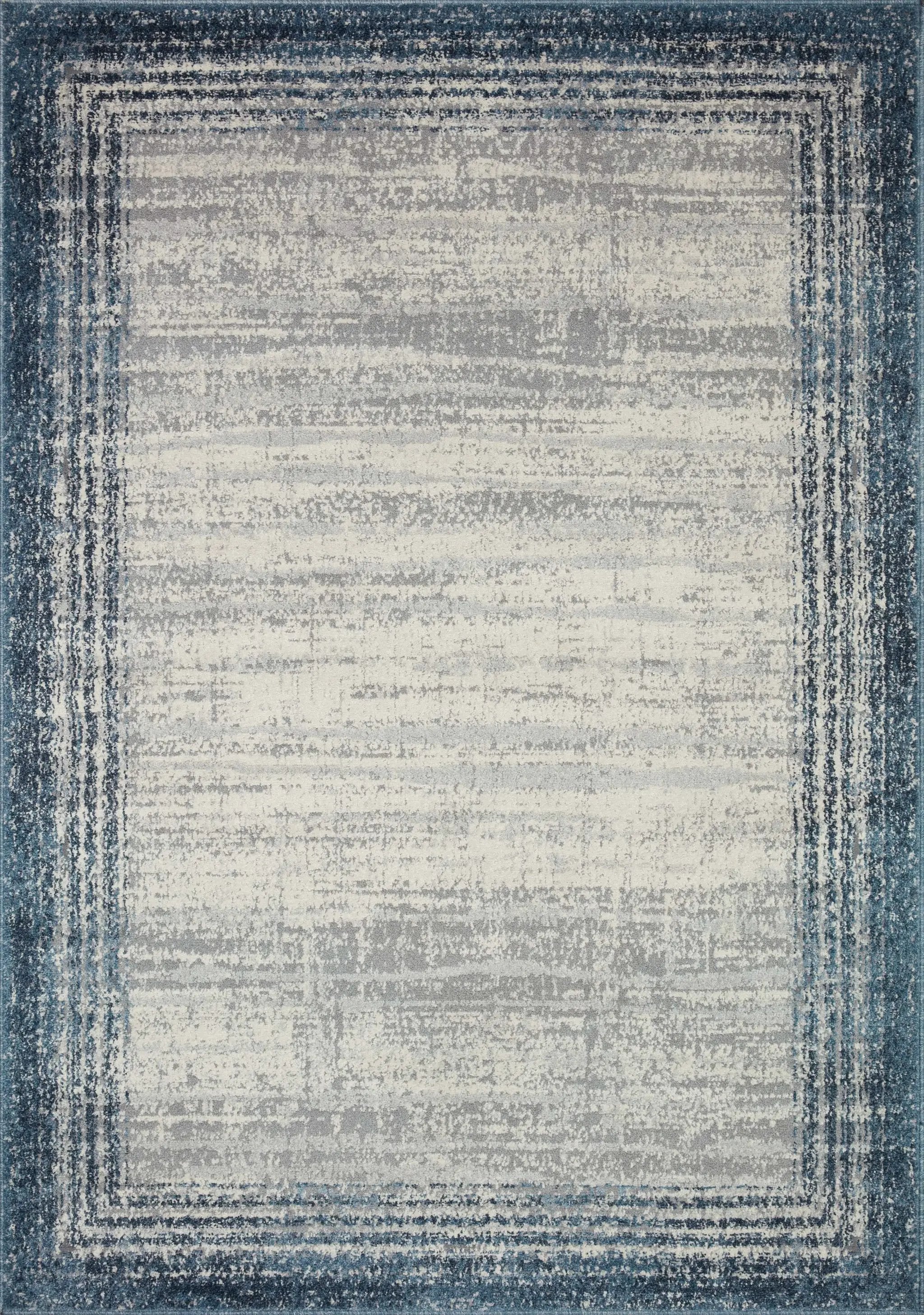 Austen AUS-02 Pebble / Blue Area Rug by Loloi