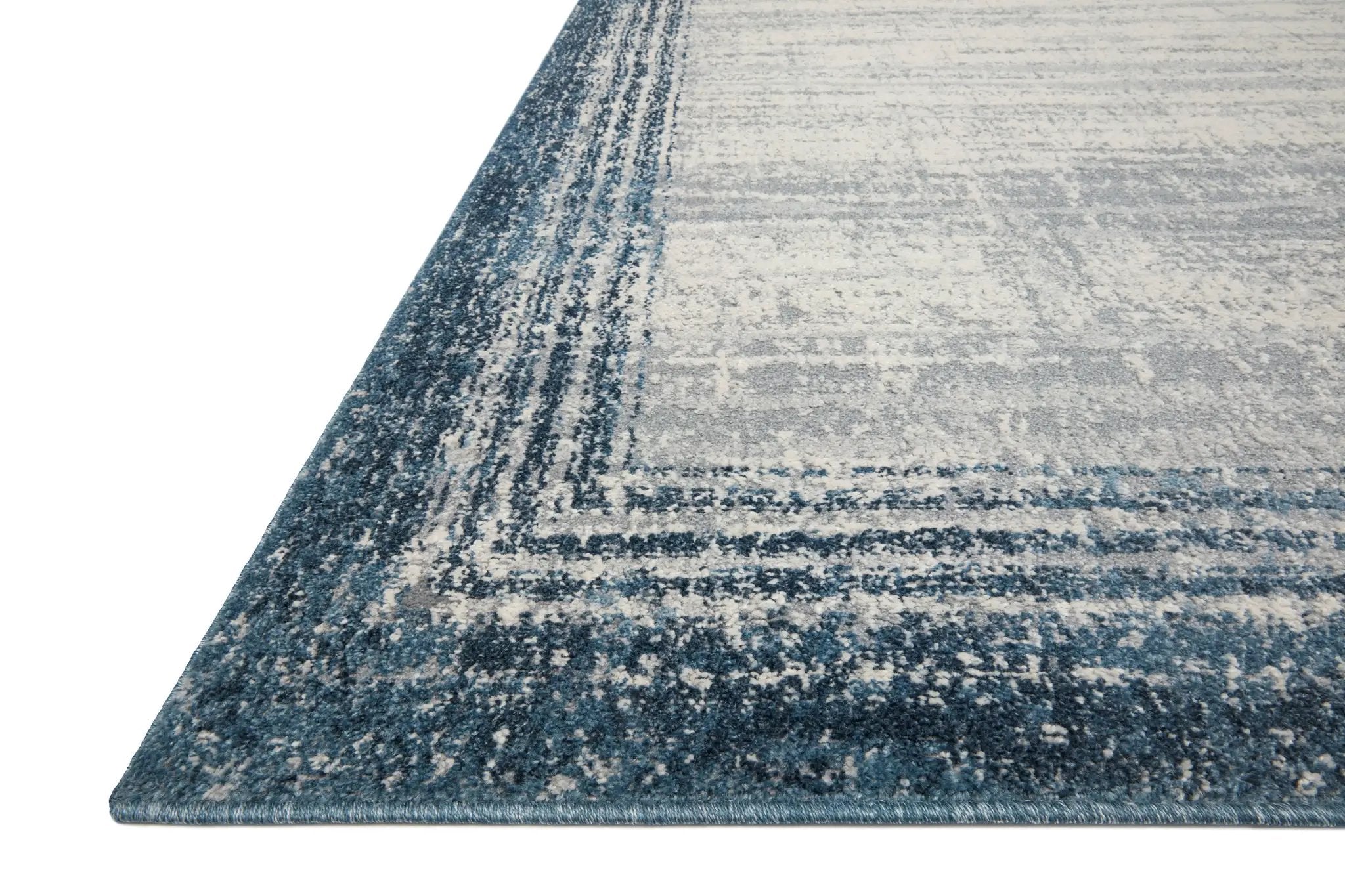 Austen AUS-02 Pebble / Blue Area Rug by Loloi
