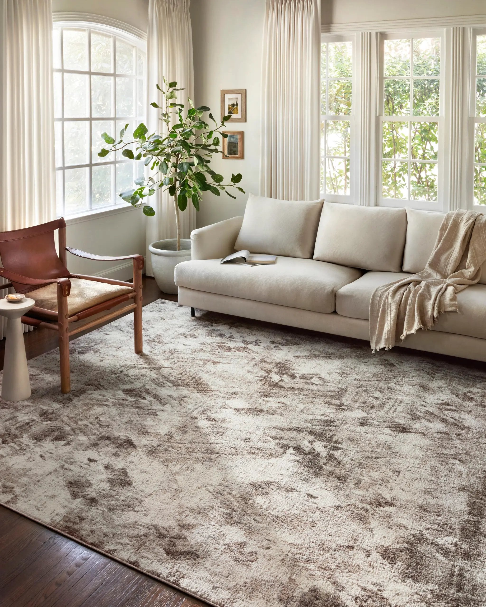Austen AUS-03 Natural / Mocha Area Rug by Loloi