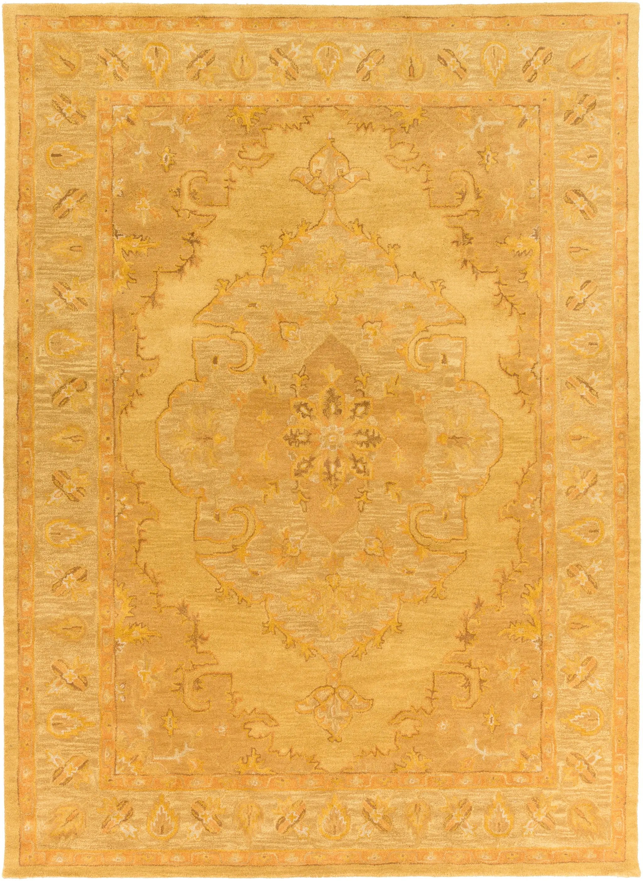 Middleton AWHR-2059 Yellow Area Rug by LIVABLISS