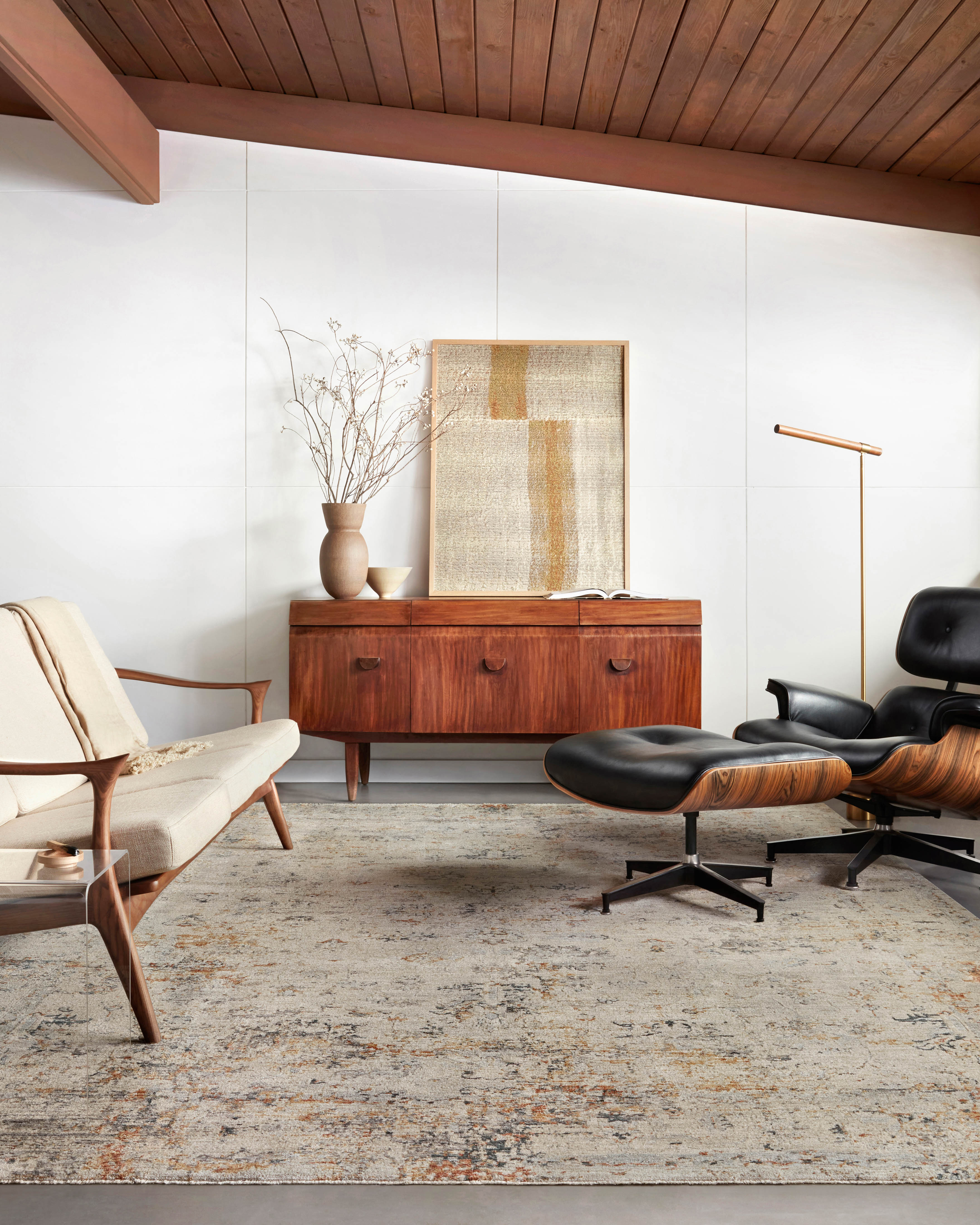 Loloi Axel AXE-02 Silver / Spice Area Rug