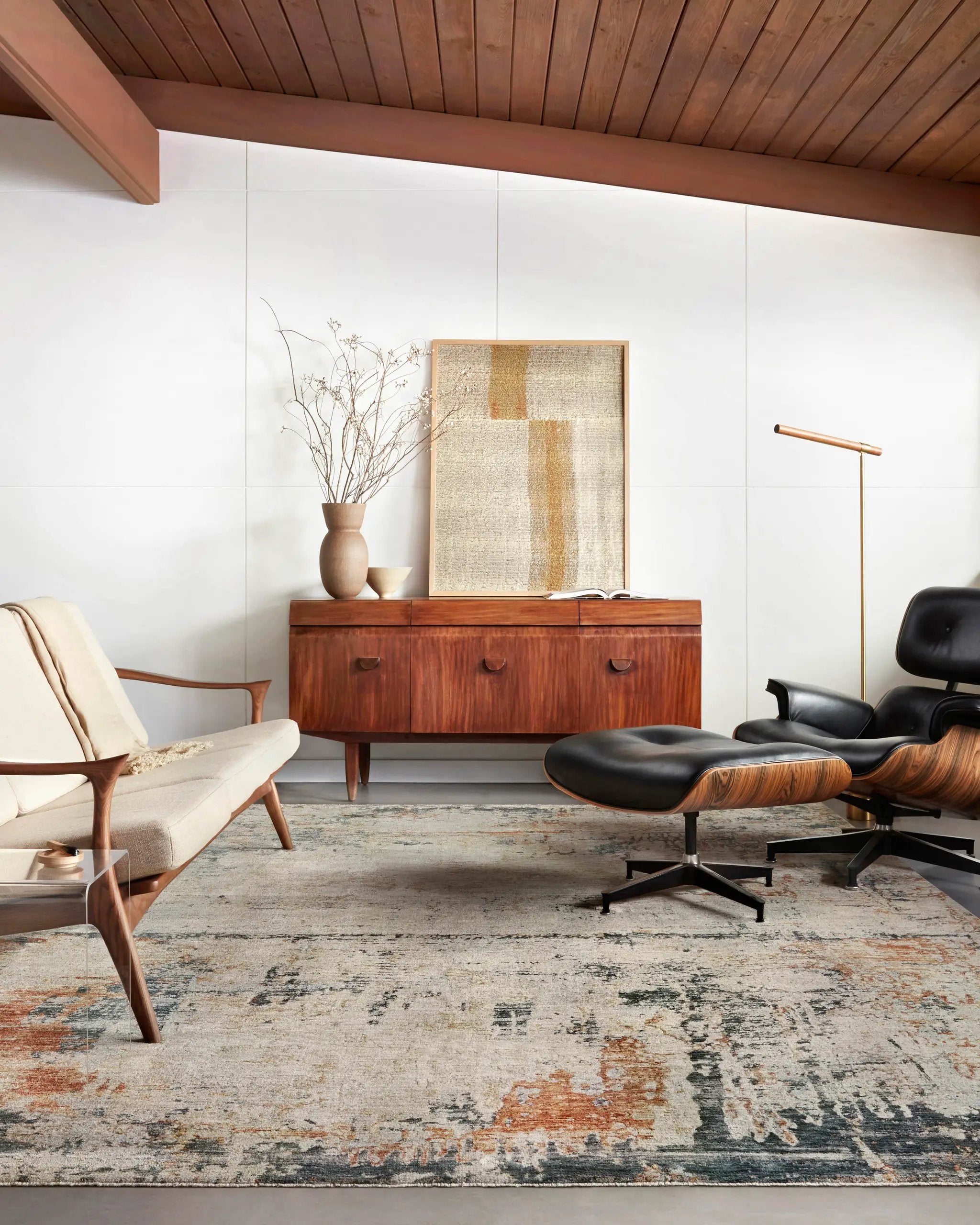 Axel AXE-05 Stone / Multi Area Rug by Loloi