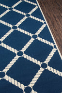 Momeni Baja BAJ15 Navy Indoor/Outdoor Area Rug