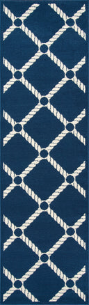 Momeni Baja BAJ15 Navy Indoor/Outdoor Area Rug