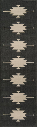 Momeni Baja BAJ34 Charcoal Indoor/Outdoor Area Rug