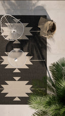 Momeni Baja BAJ34 Charcoal Indoor/Outdoor Area Rug