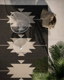 Momeni Baja BAJ34 Charcoal Indoor/Outdoor Area Rug