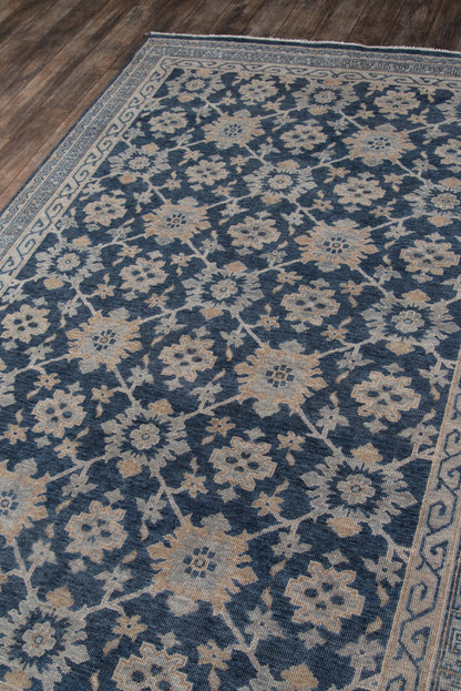 Momeni Banaras BNR-1 Blue Hand Knotted Area Rug