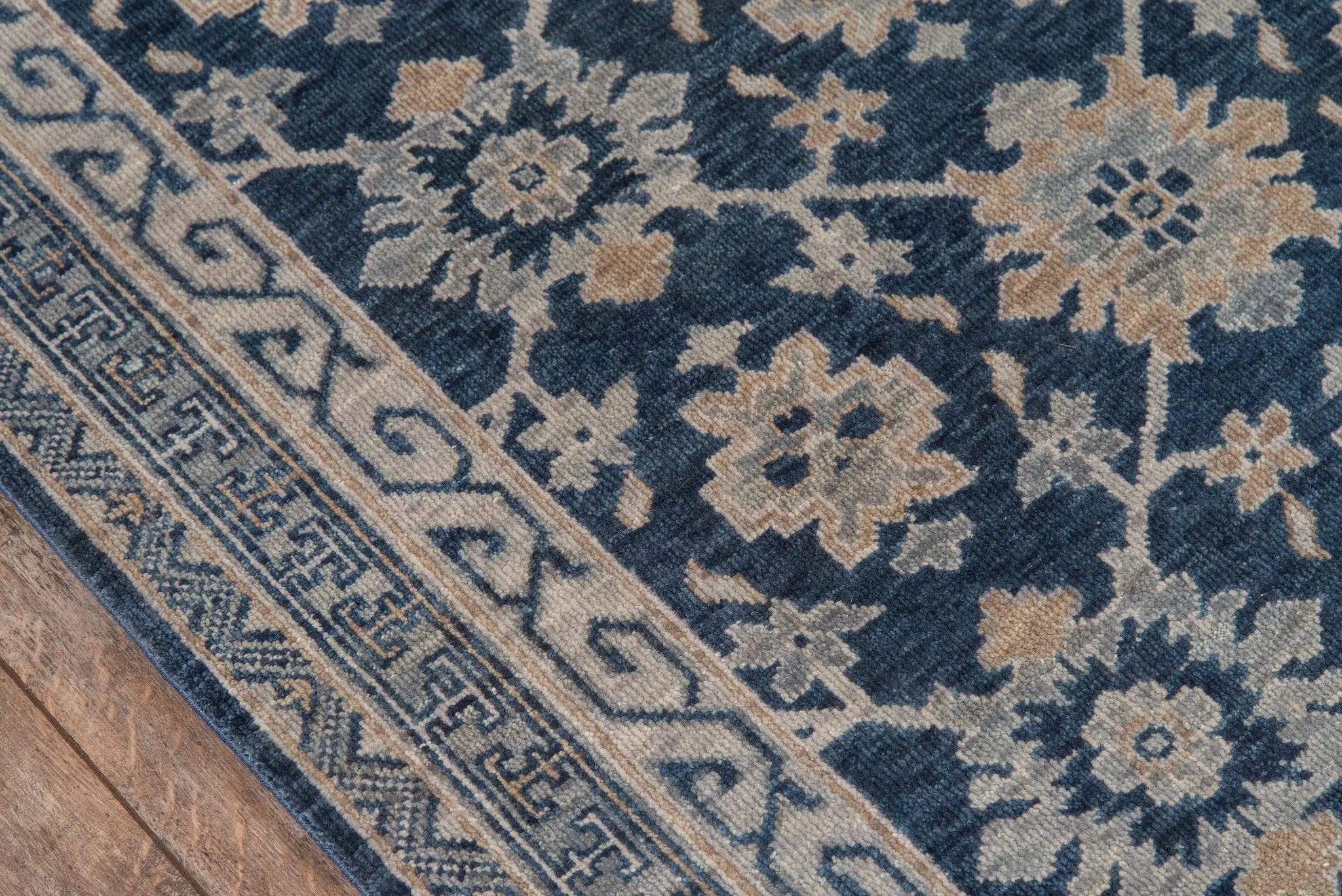 Banaras BNR-1 Blue Area Rug by Momeni