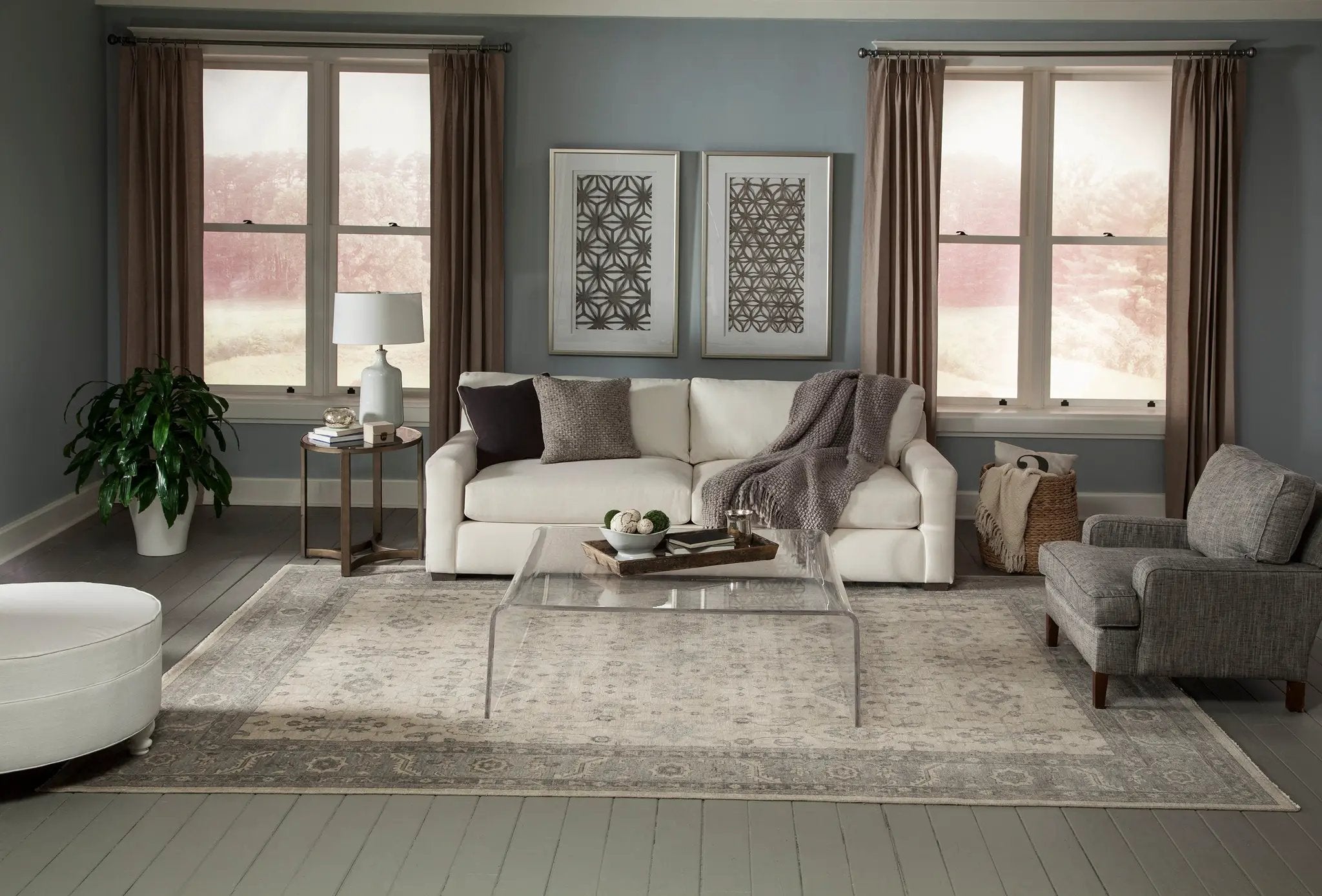 Banaras BNR-3 Beige Area Rug by Momeni