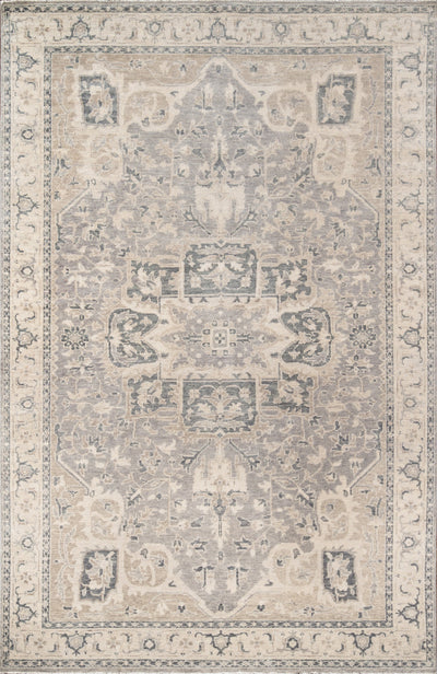Momeni Banaras BNR-4 Gray Hand Knotted Area Rug