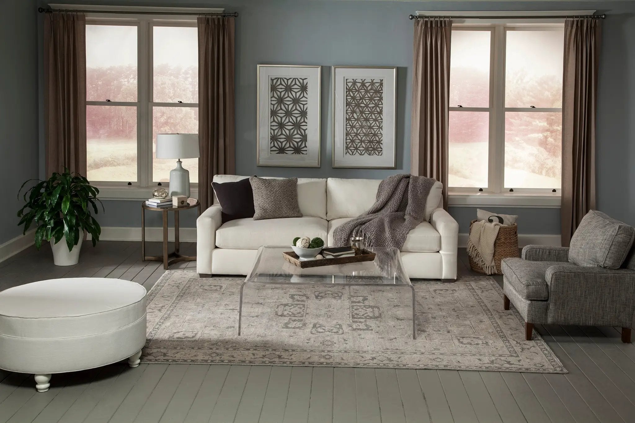 Banaras BNR-4 Gray Area Rug by Momeni