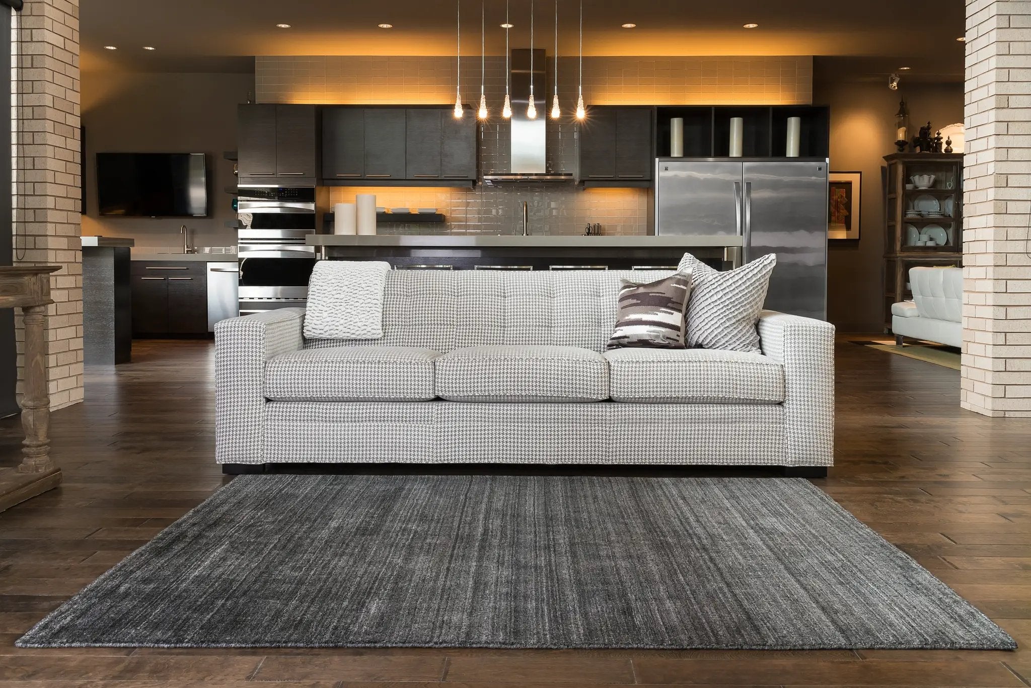 Barkley BK-01 Charcoal Area Rug by Loloi