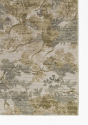 Barron BRN-1 Multicolor Area Rug with geometric patterns in muted earth tones, wool-cotton blend