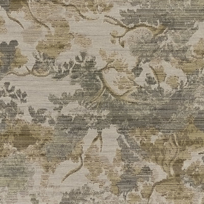 Barron BRN-1 Multicolor Area Rug with geometric patterns in muted earth tones, wool-cotton blend
