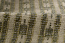 Barron BRN-2 Green Area Rug featuring subtle stripe patterns, 80% wool 20% cotton