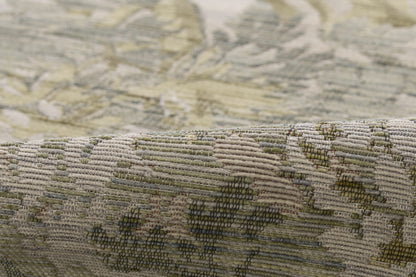 Barron BRN-3 Multicolor Area Rug in beige and blue earth tones, machine made in Egypt