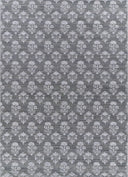 Barron BRN-5 Blue Area Rug with geometric-inspired patterns, premium wool-cotton blend