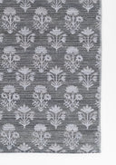 Barron BRN-5 Blue Area Rug with geometric-inspired patterns, premium wool-cotton blend