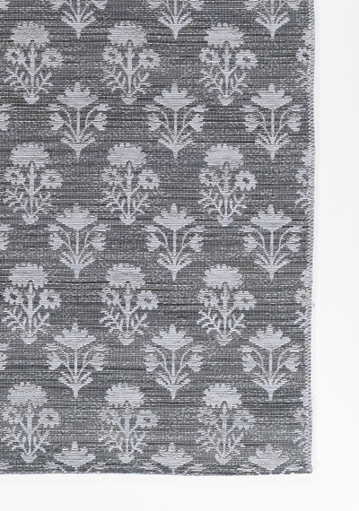 Barron BRN-5 Blue Area Rug with geometric-inspired patterns, premium wool-cotton blend