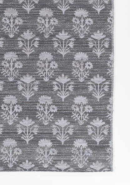 Barron BRN-5 Blue Area Rug with geometric-inspired patterns, premium wool-cotton blend