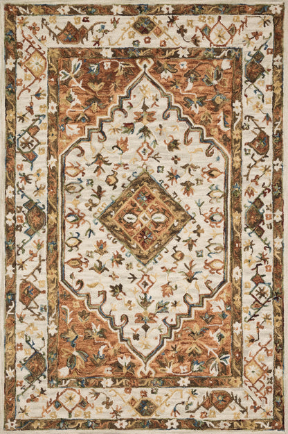 Loloi Beatty BEA-01 Ivory / Rust Area Rug