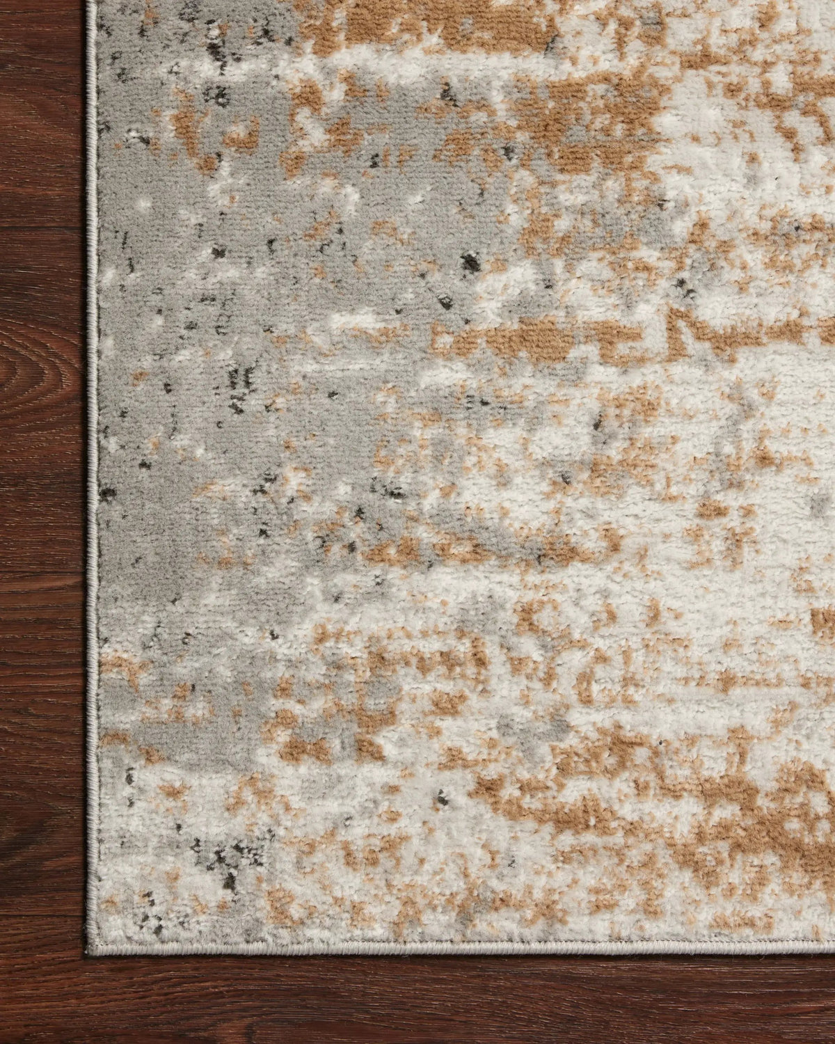Bianca BIA-01 Stone / Gold Area Rug by Loloi