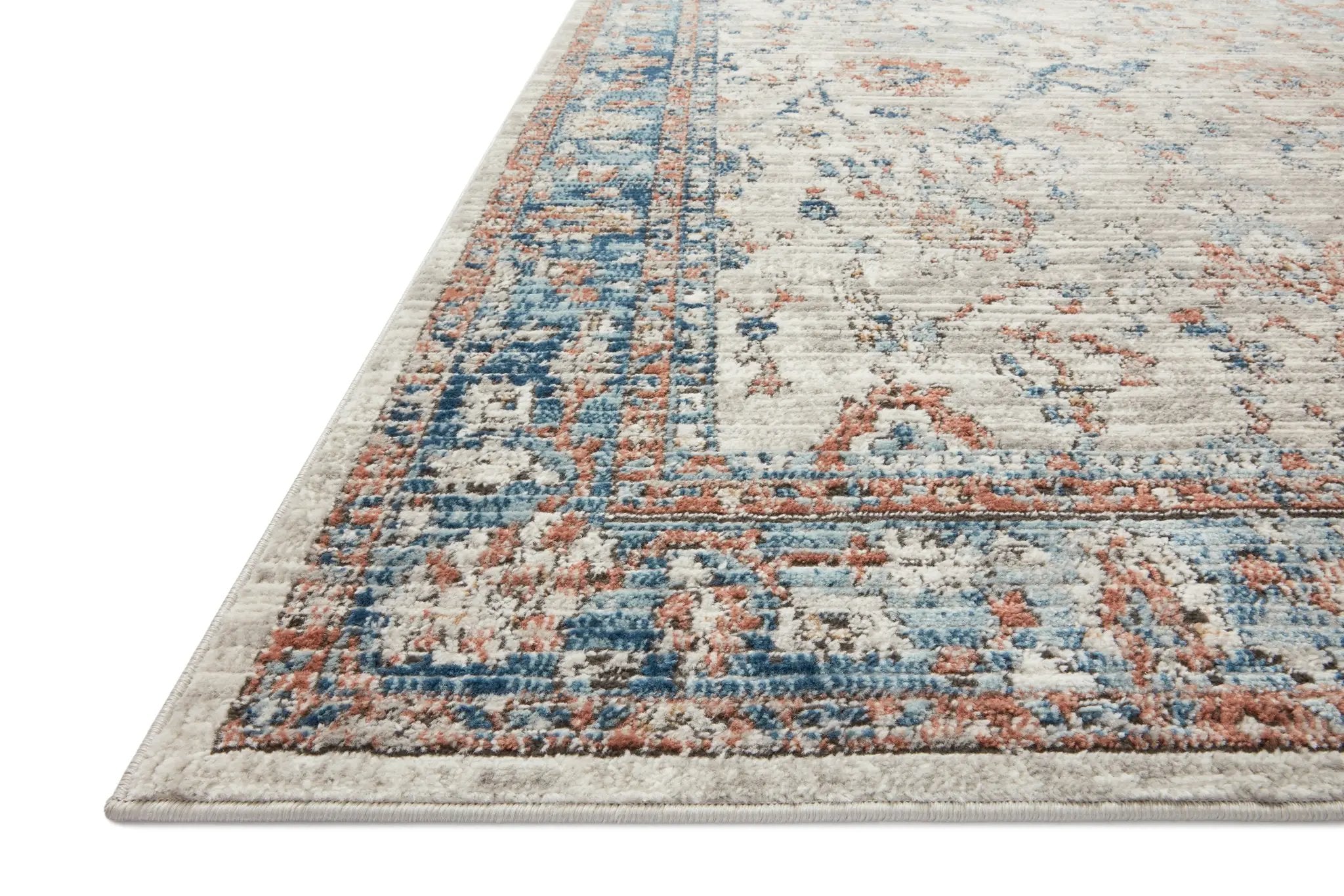 Bianca BIA-05 Dove / Multi Area Rug by Loloi