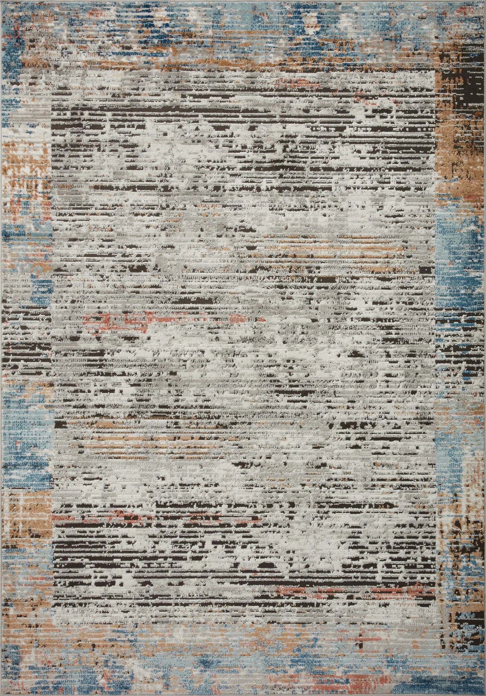 Bianca BIA-07 Ash / Multi Area Rug by Loloi