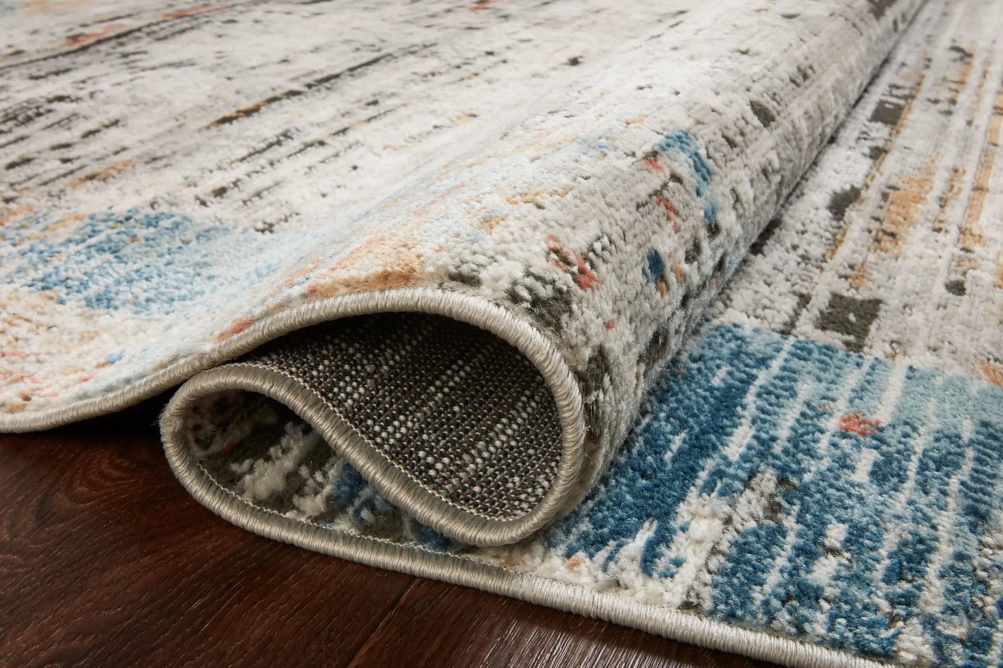 Bianca BIA-07 Ash / Multi Area Rug by Loloi