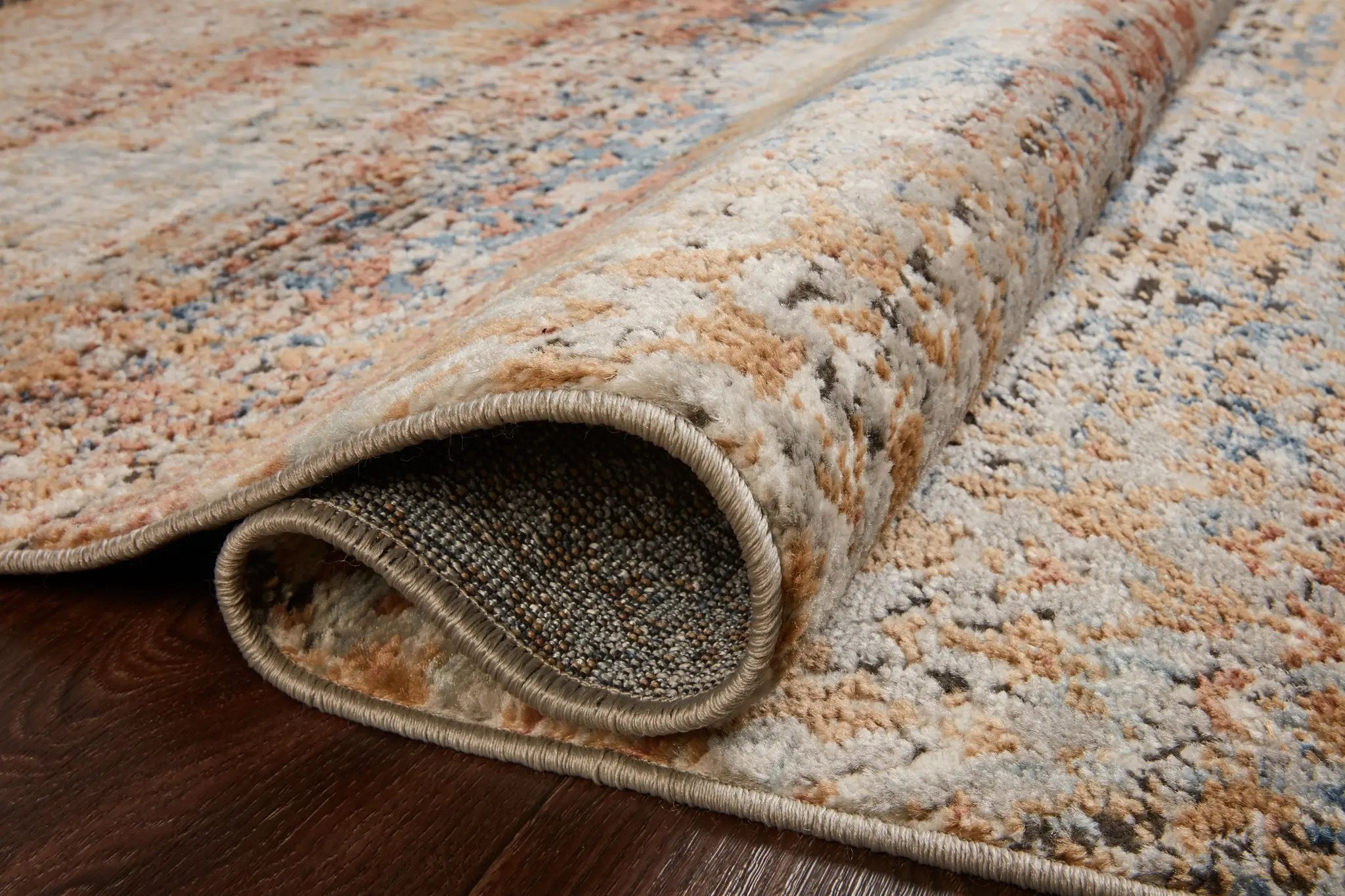 Bianca BIA-09 Ocean / Spice Area Rug by Loloi