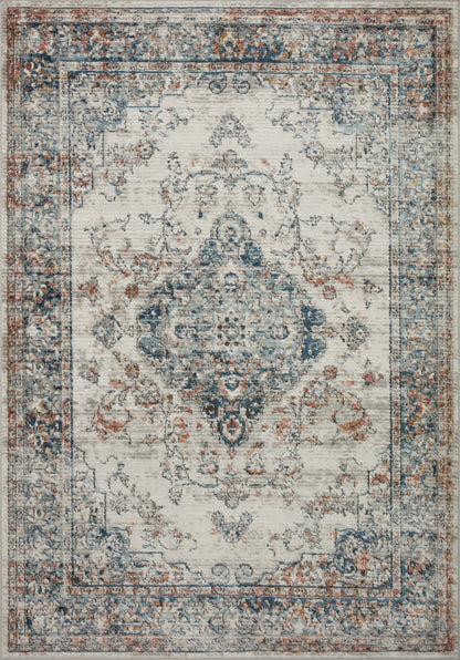 Loloi Bianca BIA-10 Ivory / Ocean Area Rug